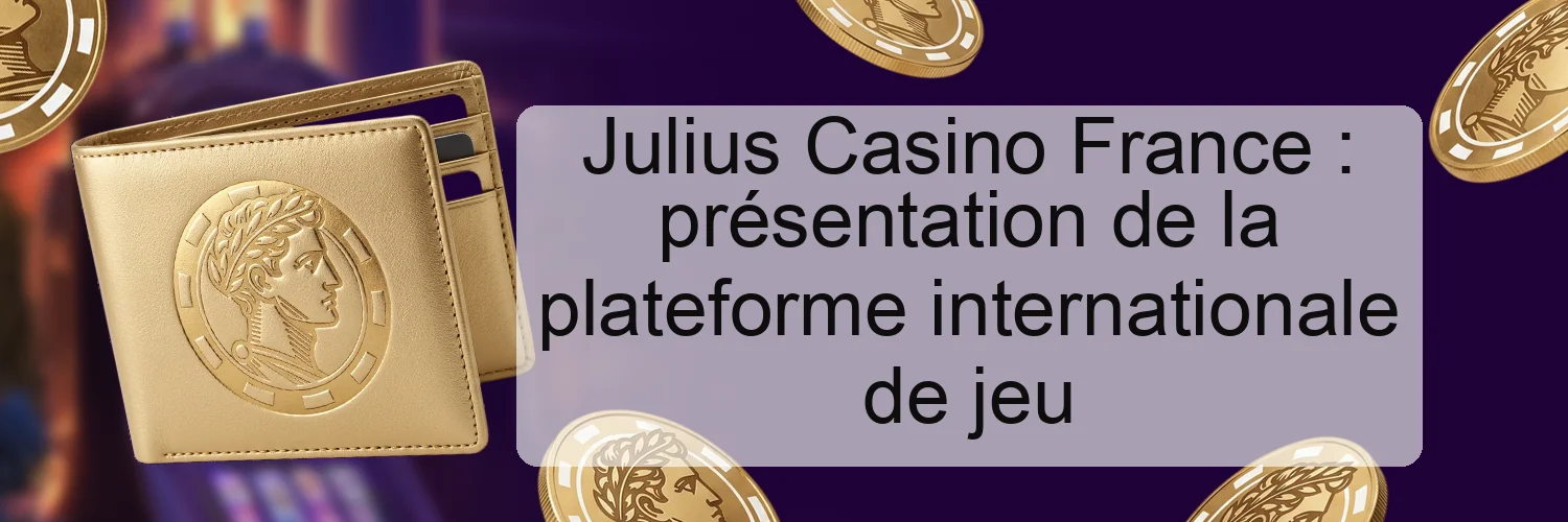 Julius Casino France : présentation de la plateforme internationale de jeu